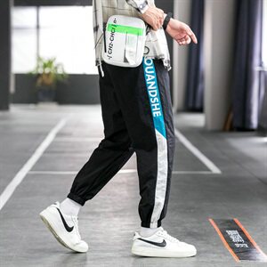 2021春秋新款男士休闲裤工装九分裤宽松束脚裤潮牌DS948T图片