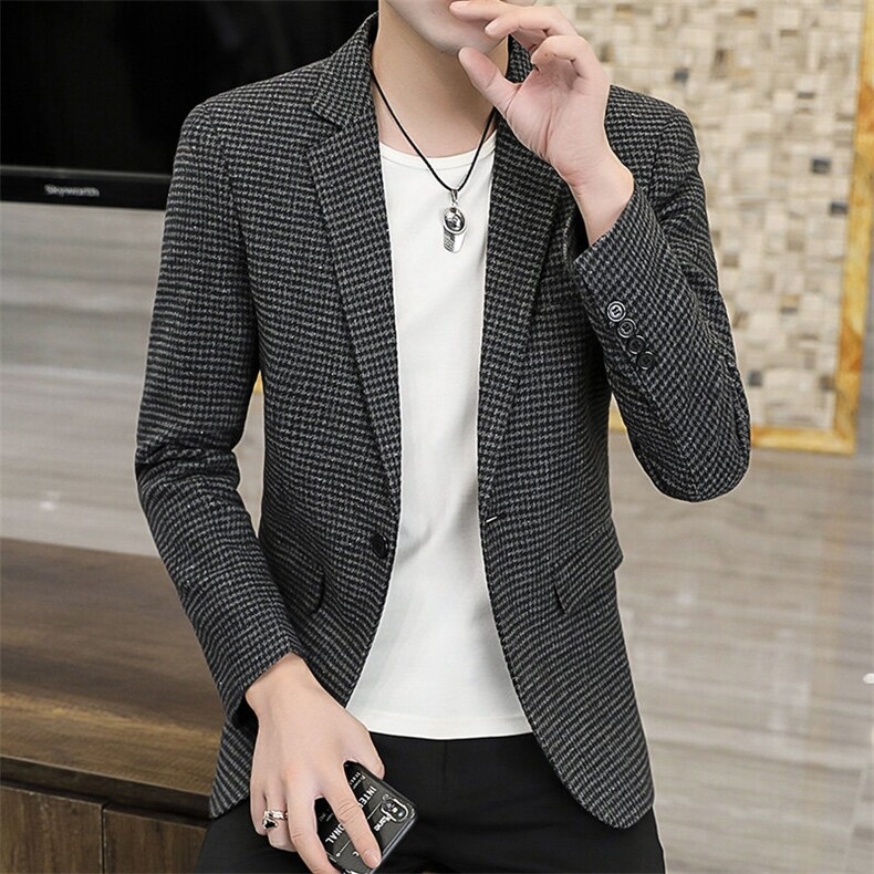 XZ8596P85新款男士西服小西装韩版时尚格子休闲西服外套西装男,男装西服,星座510A-2