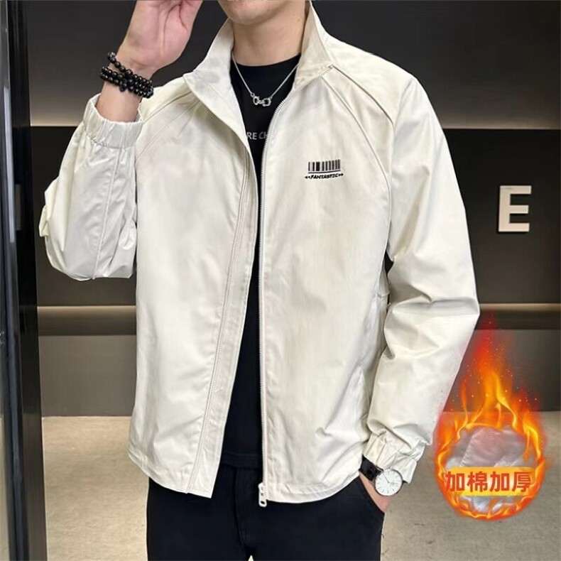 现货主推男士立领大码加棉加厚休闲夹克外套上衣189P85,男装夹克,电商B226-2（原B217-2）