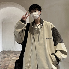 港风肩膀民族风大码M-5XL夹克男情侣皮衣男女外套JK8756P110控149，男装民族服装，星座227-7