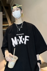 量大优可提供视频2024夏季新美式短袖T恤D223A-T24128-P18，男装T恤，电商019-1