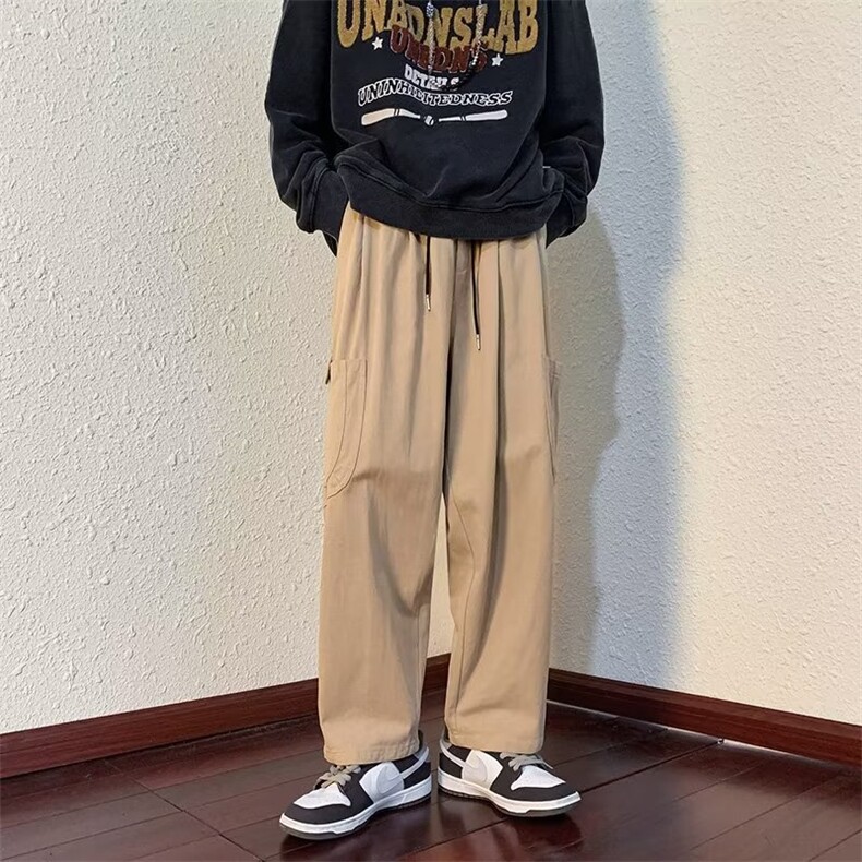 男秋季新款港风休闲裤Y983P38图片