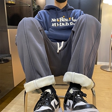 加绒加厚冬季高街休闲直筒裤715-6-BX22P55(控78），男装休闲裤，星座715-6