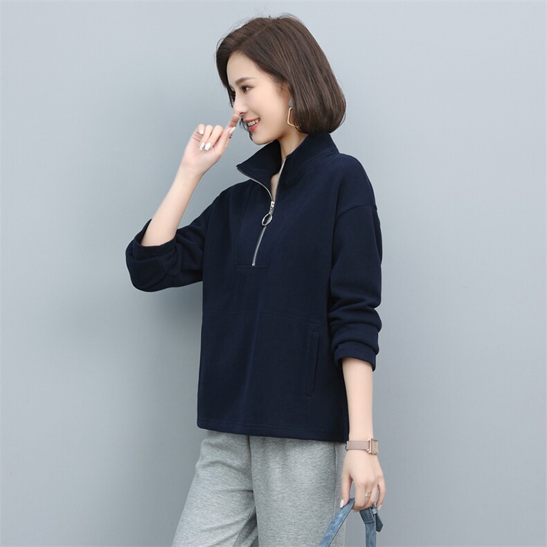 长期现货，女士卫衣春秋款2022年新款宽松时尚秋冬减龄长袖上衣潮,女装卫衣/绒衫,涵誉