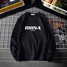 T4001-P25加绒P35简约帅气百搭长袖t恤男大码胖子卫衣薄外套，男装卫衣，电商A040A