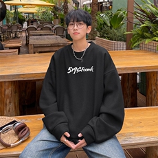 华夫格！华夫格上衣男圆领华夫格卫衣男大码长袖t恤男HY246-特P23，男装T恤，电商B367