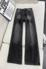 B221美式ins高街暗黑宽松微喇竹节纹牛仔裤LK25586-特P45控78，男装牛仔裤，电商B221