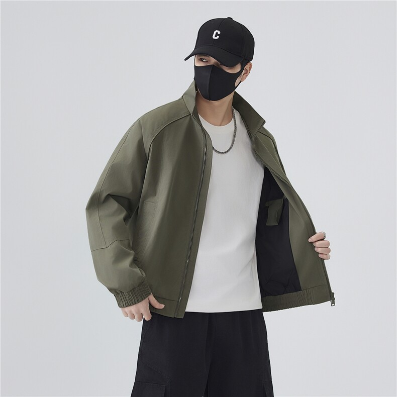 JK006无影墙备货15万件夹克聚酯纤维(M-5XL)TP3368,男装夹克,电商A088