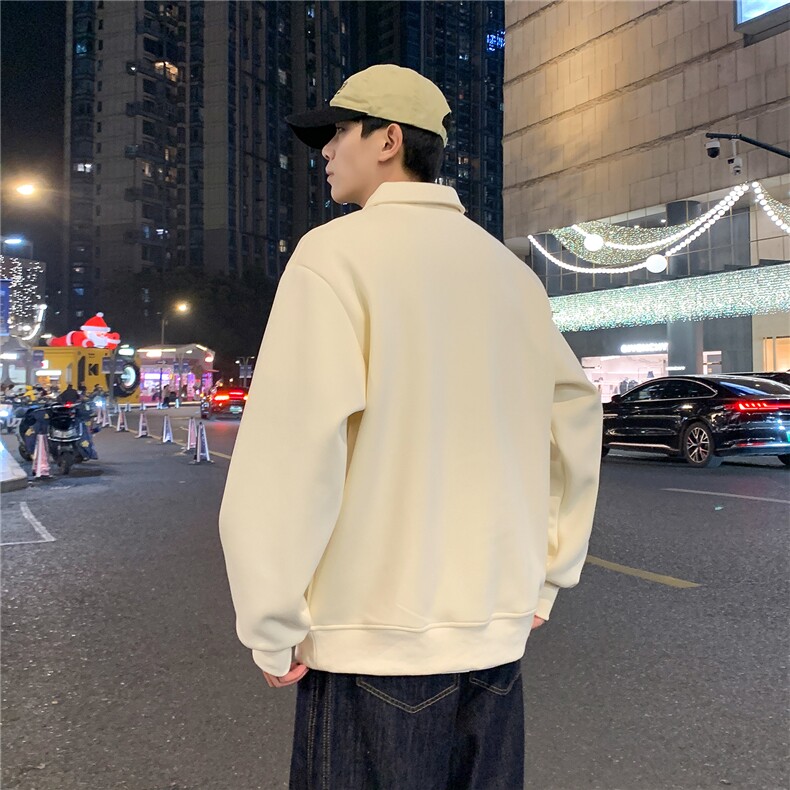 春季新款轻熟休闲风POLO领卫衣WY05512-P55,男装Polo衫,星座308B-2