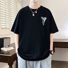 夏季男短袖t恤高品质多工艺发泡印大码T恤衫HF8510-P34，男装T恤，星座1206（原A206）