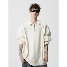 现货WY10167-特P45控88新款高品质大码百搭宽松半拉链卫衣男，男装卫衣，电商A059