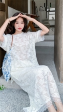 现货【新品】韩系蕾丝拼接花边半裙套装裙L619-P130-K198，女装套装/套裙，2C317