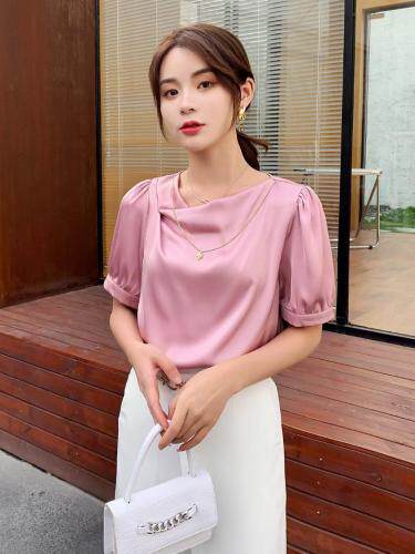 醋酸气质款小衫，女装，妙黎秀