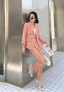 刺绣款西装套装,女装西装,斯瑞威