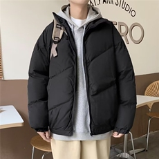 立领棉衣男冬季2024潮流宽松棉袄ins潮牌面包服学生棉服外套MC301，男装棉衣，星座506