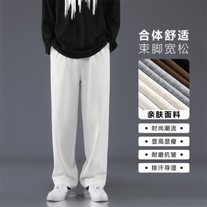 2024新款休闲裤男夏季薄款潮流宽松直筒运动长裤子男K628-特批-35图片