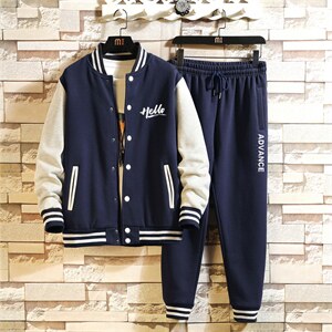 2025秋季新款棒球服卫衣套装学生班服套装XZ102A-4-Q8663-P95图片