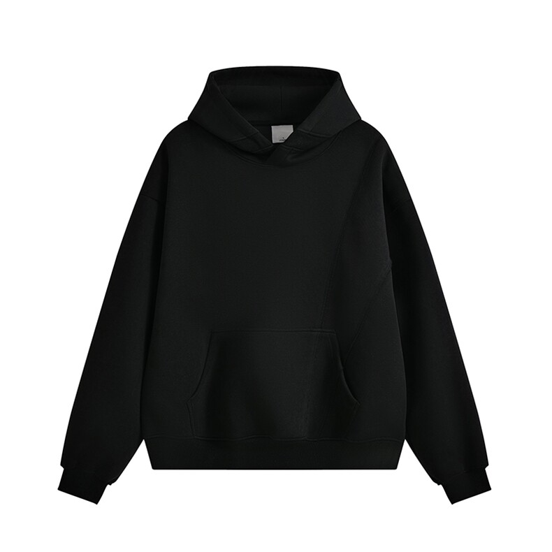 重磅65棉无帽绳450克拼接连帽卫衣硬挺短宽套头外套男RH5306-P52，女装短外套，星座610B-1