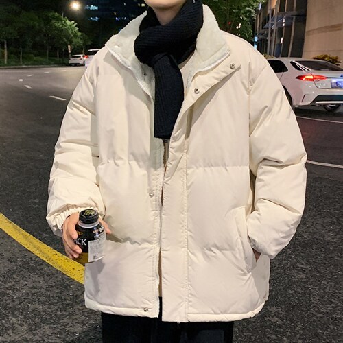 ！2023秋冬新款男士加绒加厚纯色棉衣百搭棉服外套MY100特P75,男装棉衣,电商B220