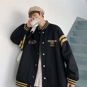 2026秋款夹克拼色棒球服男港风外套潮男 G6293  P65控75图片