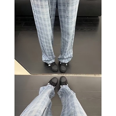 【有货】DN612-批45新款时尚休闲百搭微喇半松紧腰修身显瘦喇叭裤，男装休闲裤，星座603-2