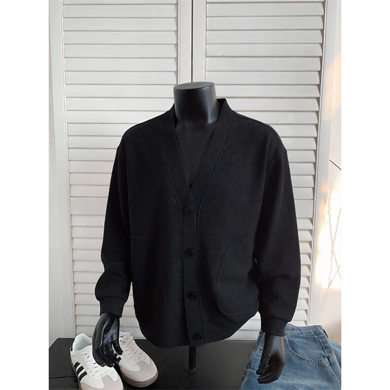 抖音得物高品质二开26春季美式潮牌宽松卫衣开衫日系肌理男女外套,女装短外套,电商A443