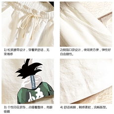 YD33005-P25亚麻短裤男大码棉麻五分裤男中裤沙滩裤砖墙挂拍，男装休闲裤，电商A040A