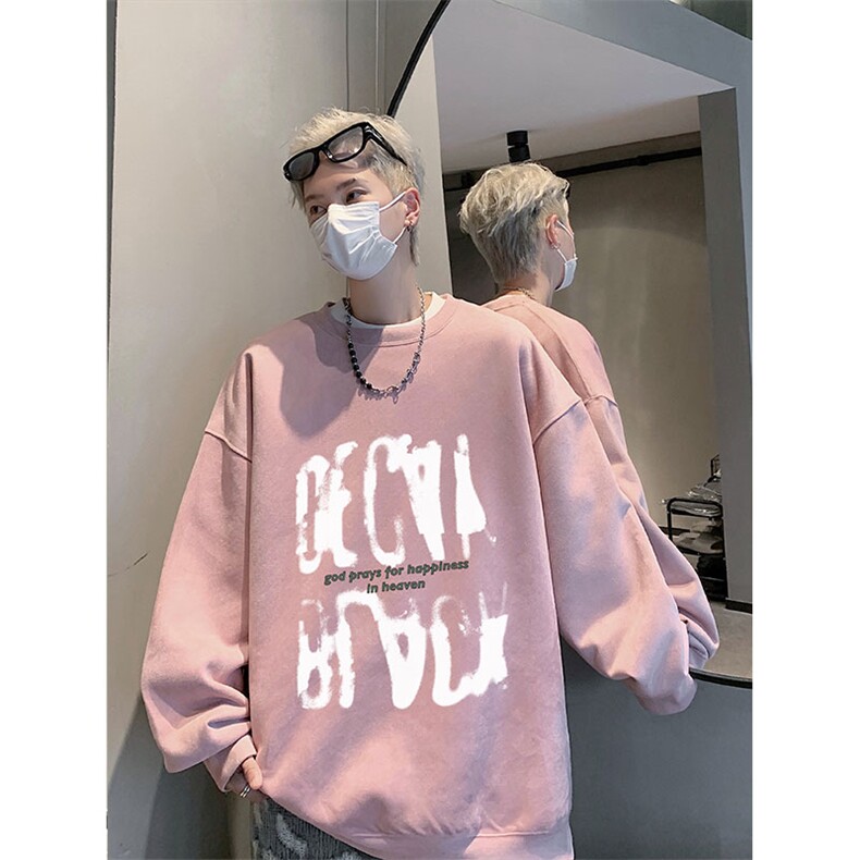 2025秋季男潮流新款wyjp-334卫衣圆领麂皮绒特p35控69,男装卫衣,星座605(原A050)