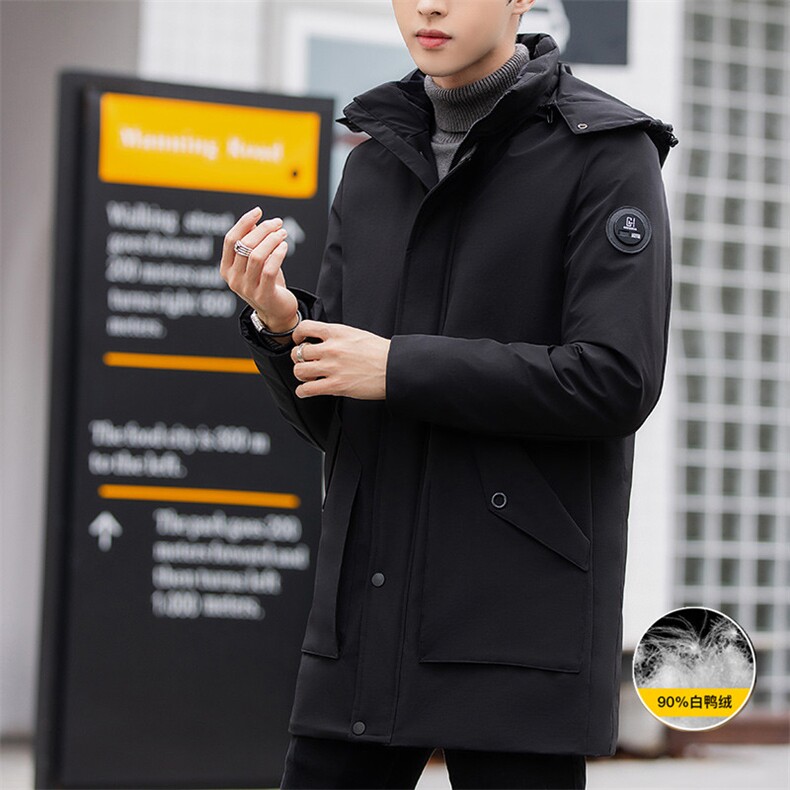 主推 90%白鸭绒M-8XL大码中长羽绒服 109-2199-P205.220报告图片