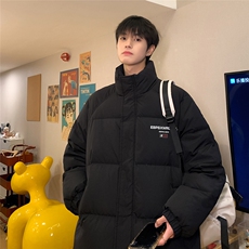 特批内景时尚字母印花面包服翻领棉衣A247-TPMY63701特批75控128，男装棉衣，电商A247