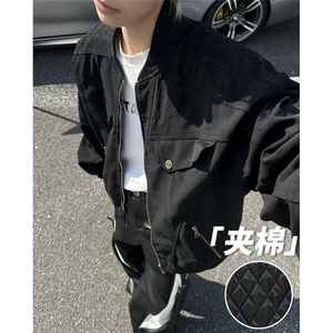 复古做旧工装夹克男女宽松休闲cleanfit夹棉保暖外套 M8067图片
