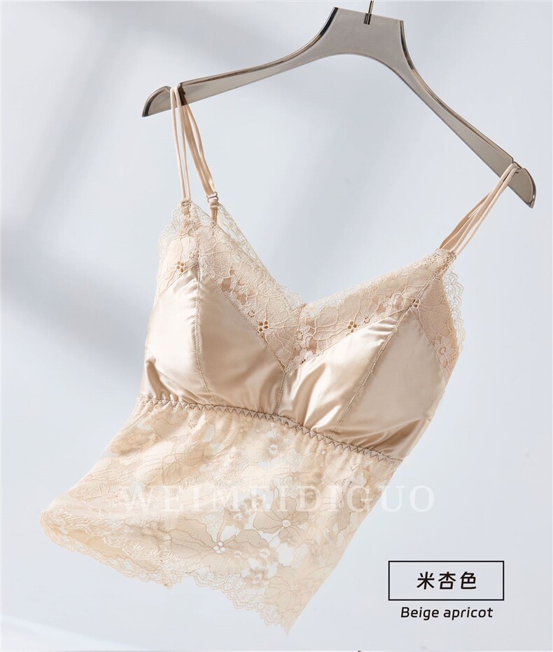 法式缎面蝴蝶背,居家内衣美背内衣,禾雯电商供货