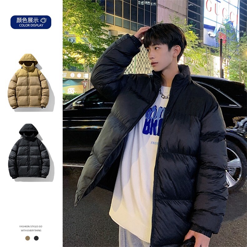 加厚羽绒棉服男宽松百搭潮流保暖冲锋衣外套M0787-P95图片