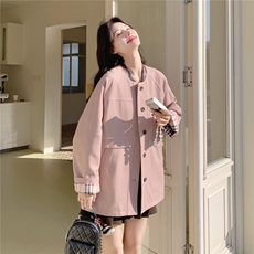 现货春季新款拼接风衣短外套26161P155K238，女装短外套，2D035