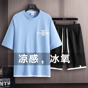 夏季运动套装木板挂拍休闲百搭时尚短套装CK2410+TC3149-P51控89