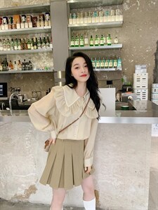 春装时尚衬衫甜美少女，女装衬衫，Marchen Meaning