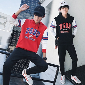 有报告卫衣套装男士一套衣服潮流帅气运动外套 DS160T图片