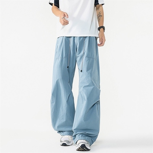 8XL-M 日系户外防泼登山裤男直筒束脚休闲裤夏徒步工装裤K9158P68图片