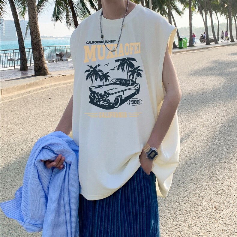 量大图低自动【有货】纯棉背心HD019-1-BX2520-P20，男装背心/马甲，电商019-1