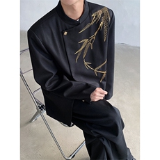 现货！25喜服亮片重工刺绣新中式西服外套xz92-p158，男装西服，电商B288
