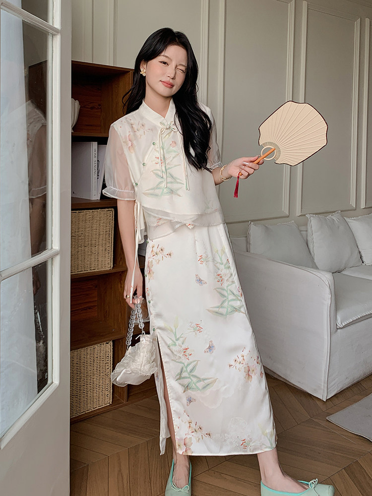 现货210-2833-P130-k198新中式风气质高端套装,女装套装/套裙,韩蜜菓