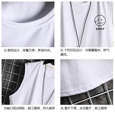 TB36072-P35纯汗背心套装男士大码汗衫短裤两件套网格挂拍，男装T恤，电商A040A