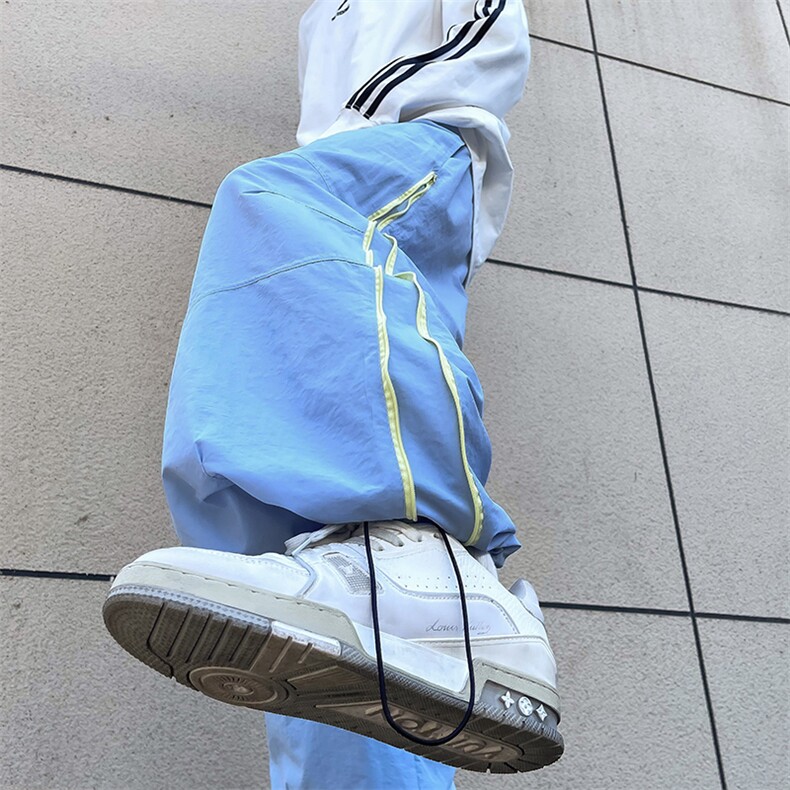 夏季宽松薄款户外冲锋裤潮流男女拖地休闲裤M543-P40主推,男装休闲裤,星座224