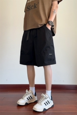 已爆B3535067P38夏季新款双层大口袋男士速干五分裤黑69，男装牛仔裤，电商B353