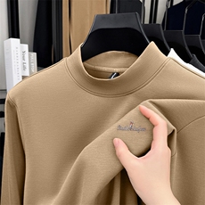 B9505广州精品铜氨丝莫代尔男士保暖打底衫体恤，男装T恤，钱塘207-1