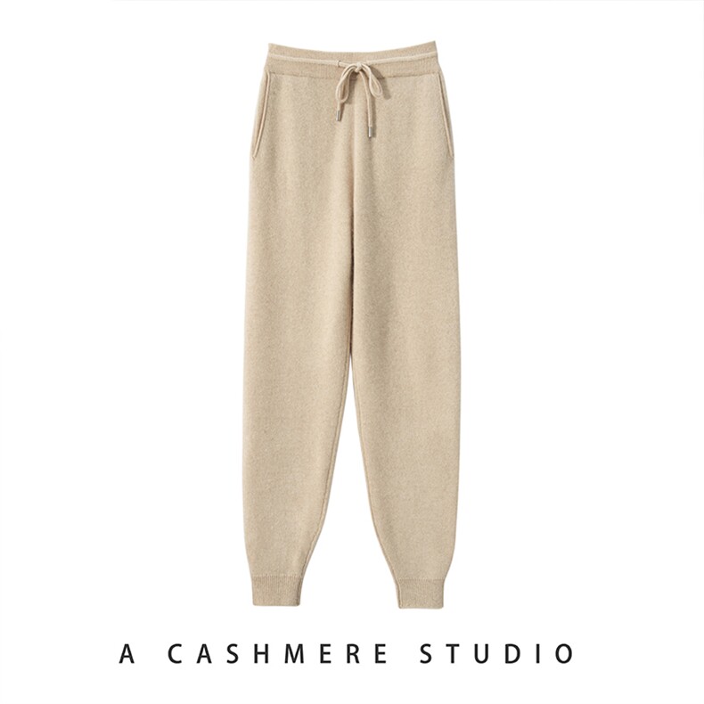 2025年秋季中腰宽松松紧长裤百搭收脚运动裤时尚百搭，女装休闲裤，珍丝贝尔