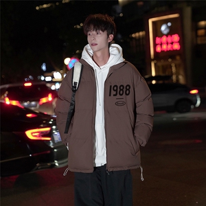 冬季新款港风潮流印花潮牌加厚保暖棉服JK23548特批65控108图片