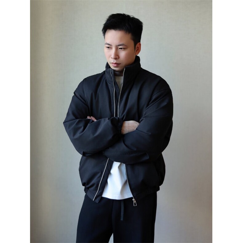 男女ins港风新款小众立领设计感宽松棉衣面包服外套MY12,男装棉衣,星座1116A（原606A-3）