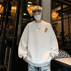 华夫格！华夫格上衣男圆领华夫格卫衣男大码长袖t恤男HY251-特P23，男装T恤，电商B367