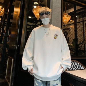 华夫格！华夫格上衣男圆领华夫格卫衣男大码长袖t恤男HY251-特P23图片
